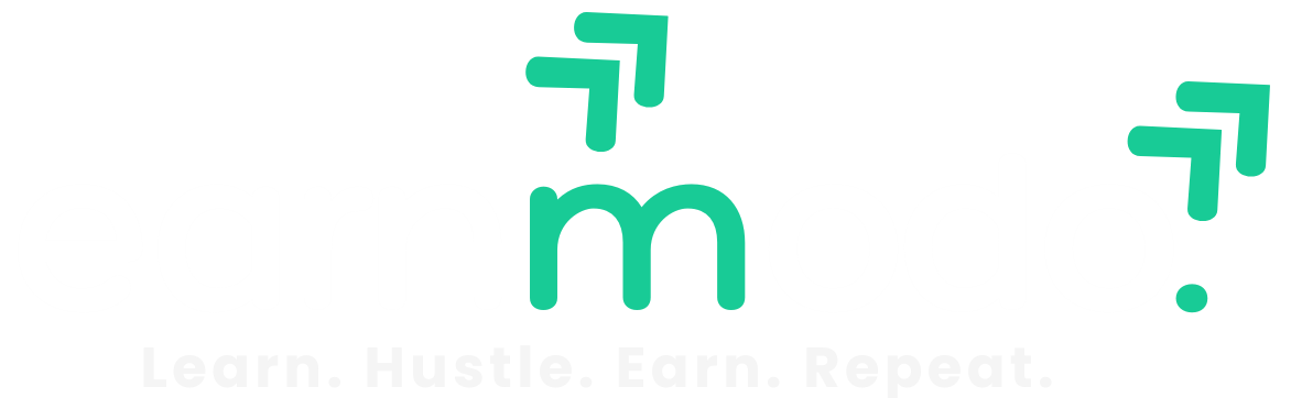 earnmodo white logo